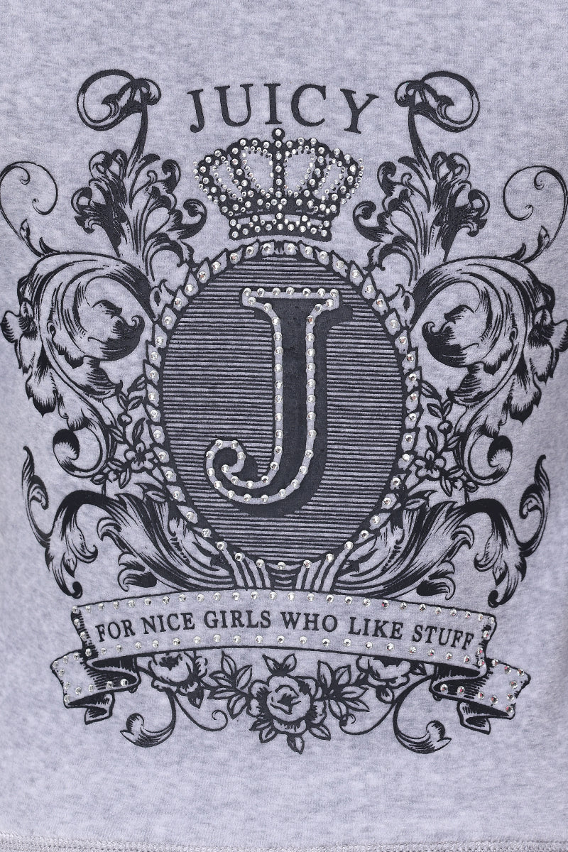 Heritage Graphic Cotton Velour Hoodie - Image 4