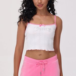Cropped Pointelle Juicy Tank