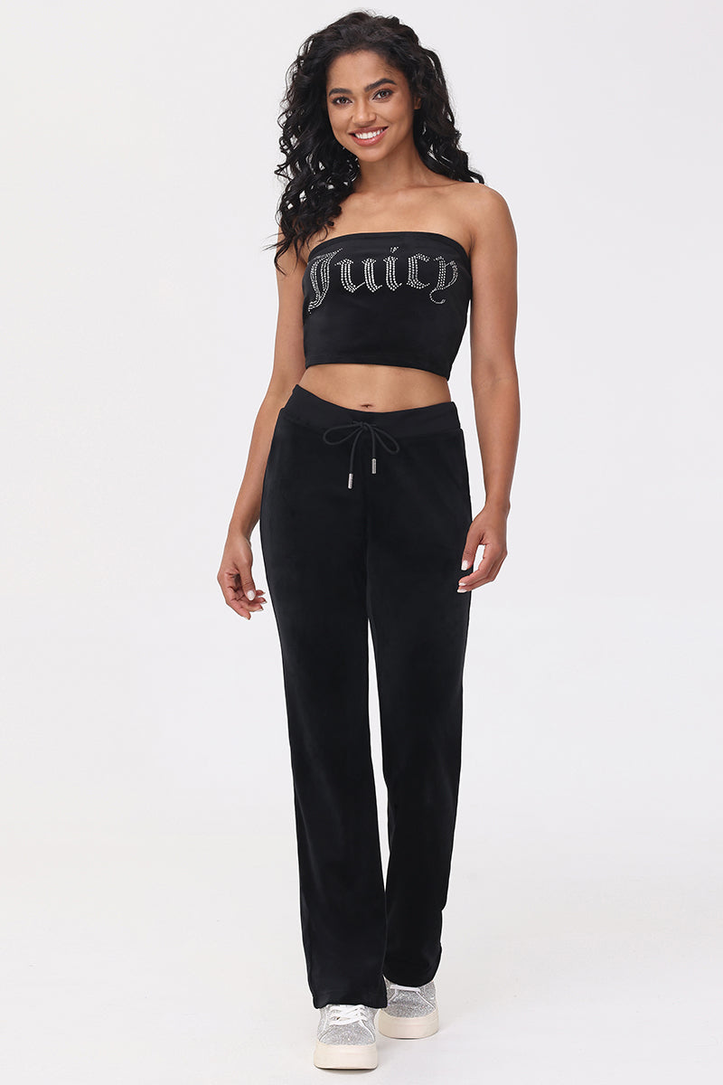 Big Bling Velour Tube Top - Image 6