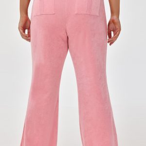 Plus-Size Crown Heritage Cotton Velour Track Pants