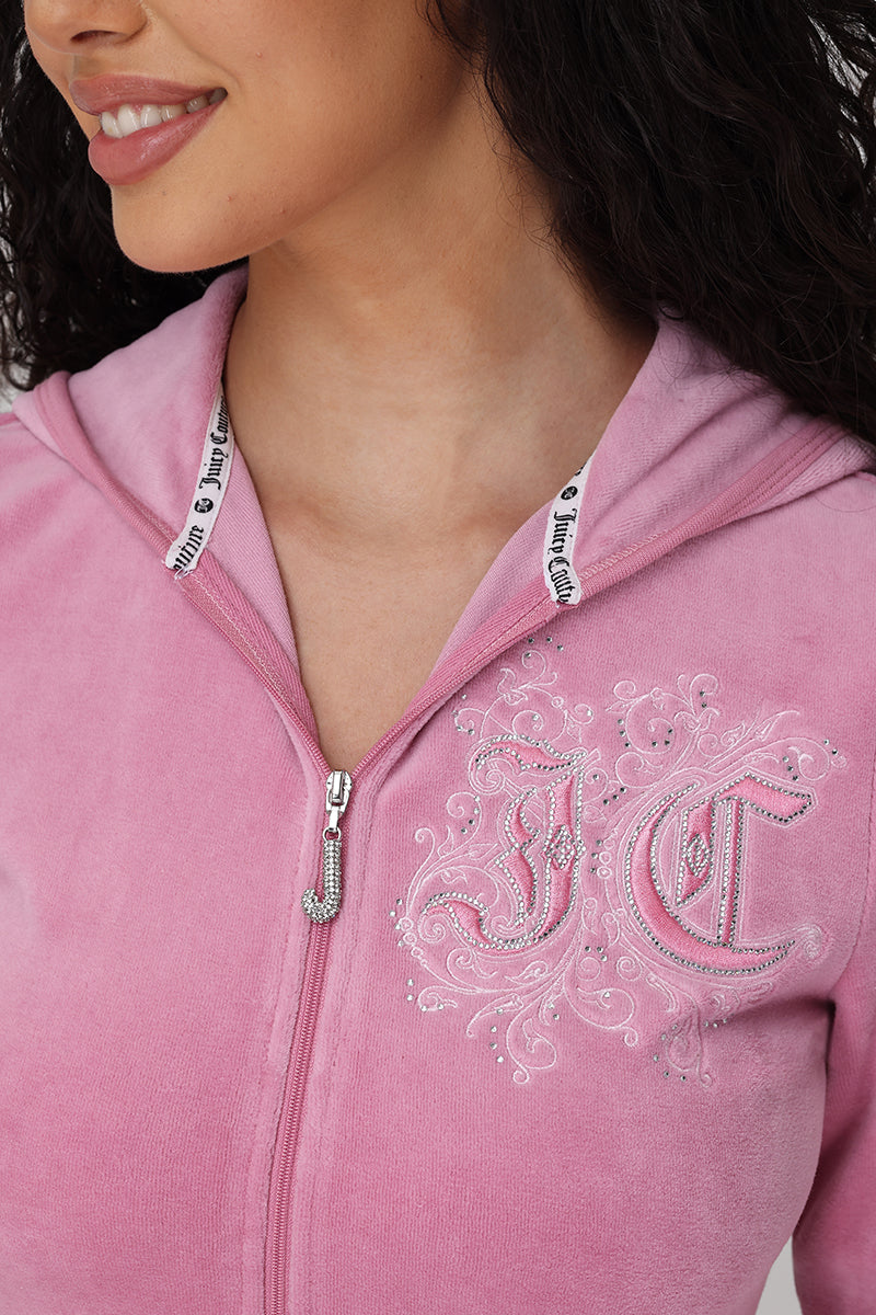 Monogram Heritage Cotton Velour Hoodie - Image 3