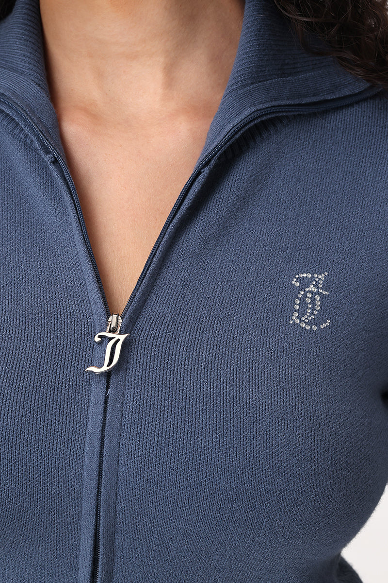 Small Bling Knit Cropped Jacket - Image 3