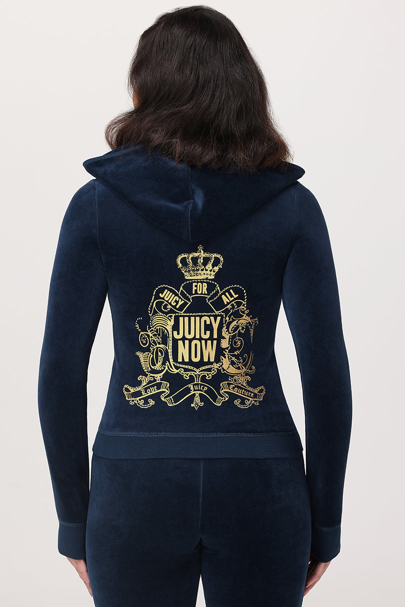 Juicy for All Heritage Cotton Velour Hoodie