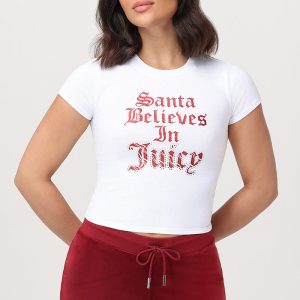 Santa Believes in Juicy Baby Tee