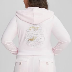 Plus-Size Thirty Flirty and Juicy Velour Hoodie