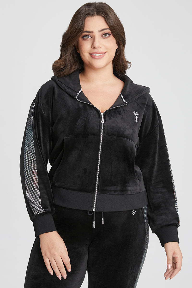 Plus-Size 30th Birthday Relaxed Scottie Velour Hoodie - Image 6