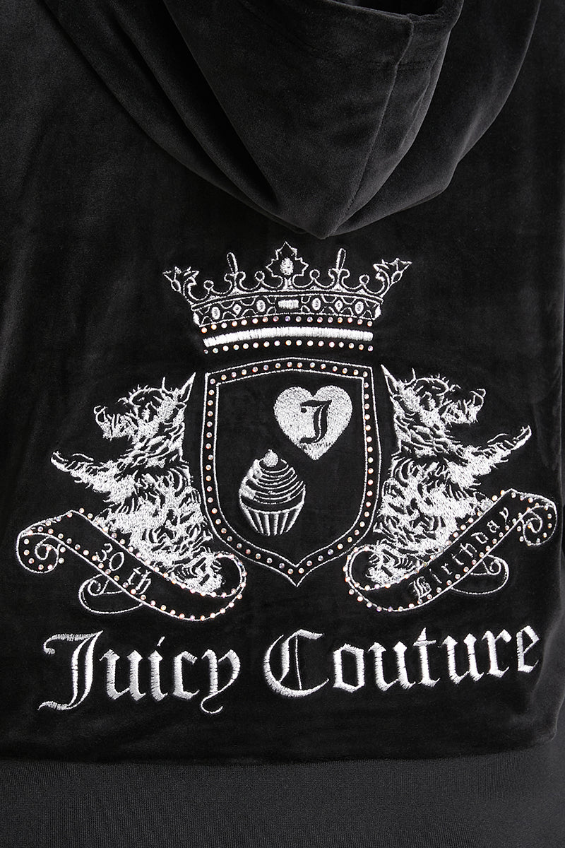 Plus-Size 30th Birthday Relaxed Scottie Velour Hoodie - Image 4