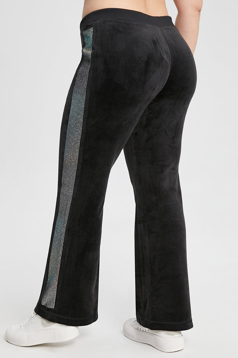 Plus-Size 30th Birthday Side Ombre Bling Wide Leg Pants - Image 2