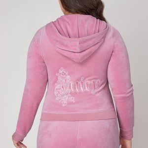 Plus-Size Monogram Heritage Cotton Velour Hoodie