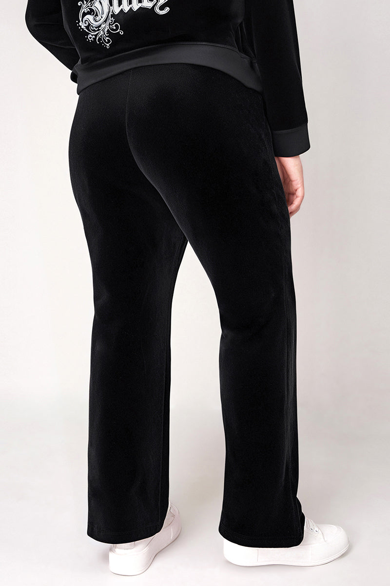 Plus-Size Monogram Heritage Cotton Velour Track Pants - Image 2
