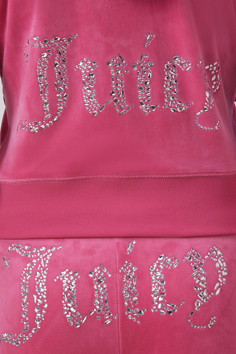 Angel Couture Big Bling Velour Hoodie - Image 4