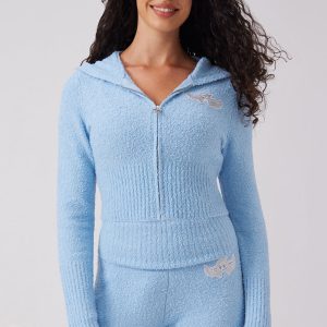 Angel Couture Knitwear Patch Hoodie
