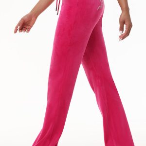 Custom Initial OG Big Bling Velour Track Pants