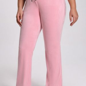 Plus-Size Angel Couture Big Bing Velour Track Pants