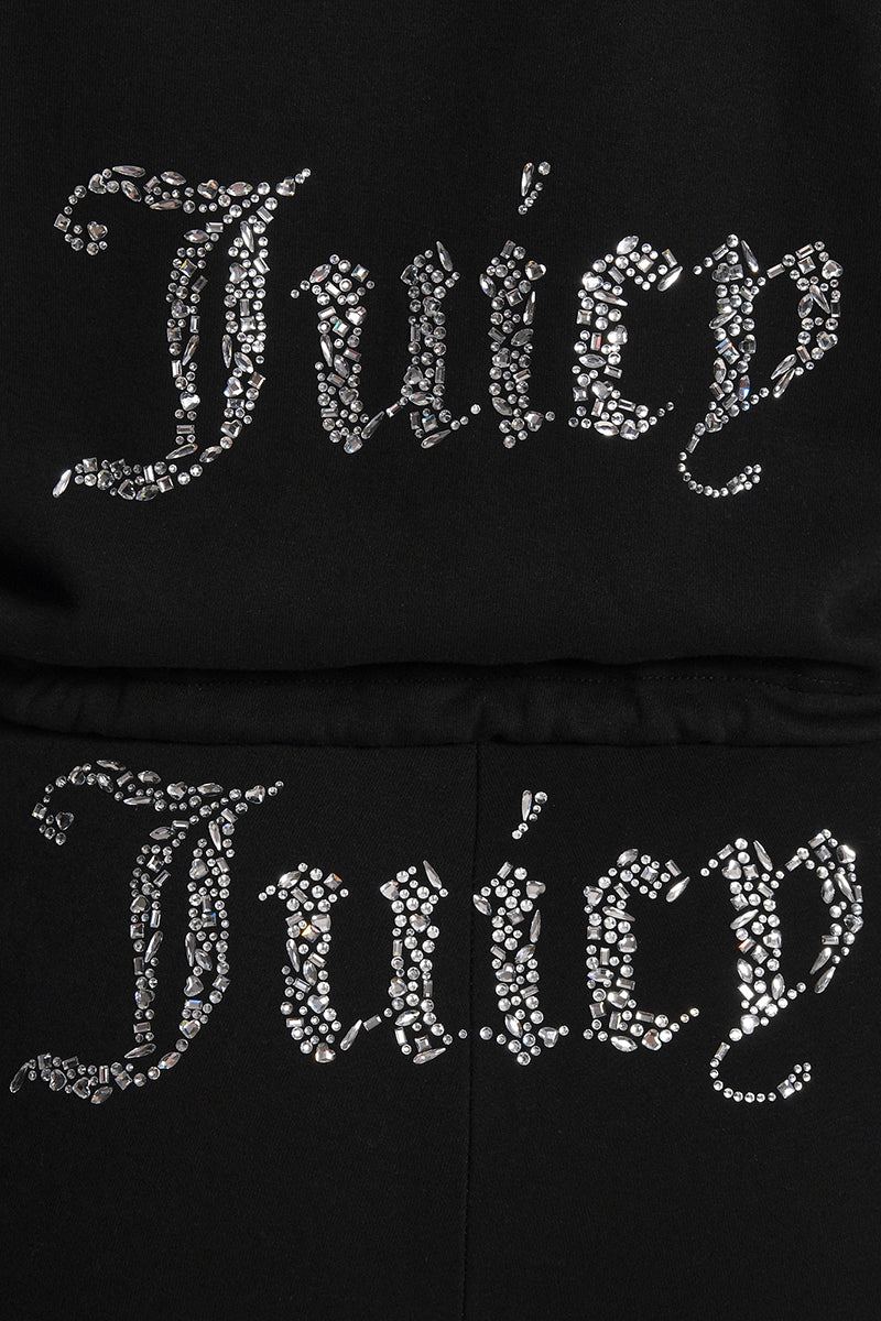 Plus-Size Angel Couture Cropped Fleece Hoodie - Image 3