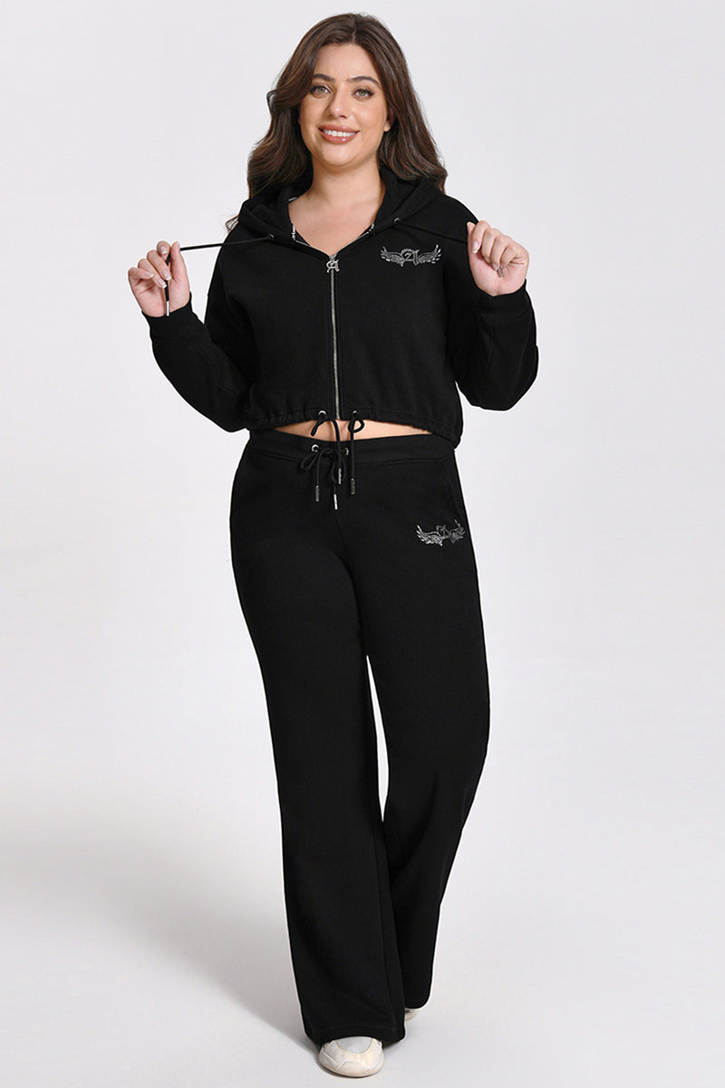 Plus-Size Angel Couture Wide Leg Fleece Pants - Image 5