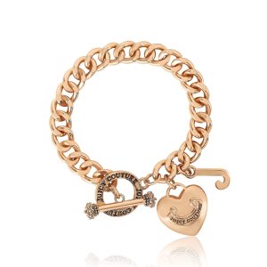 Heart Charm Toggle Bracelet
