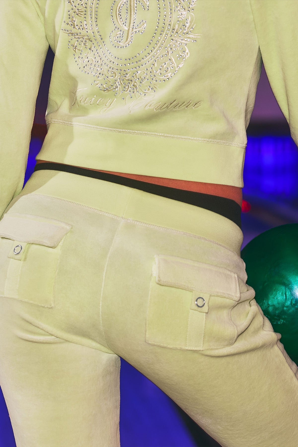 Crown Heritage Cotton Velour Track Pants - Image 2