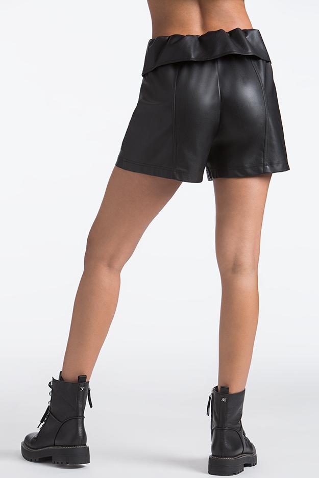 Faux Leather Belted Shorts??REJUICED - Image 3