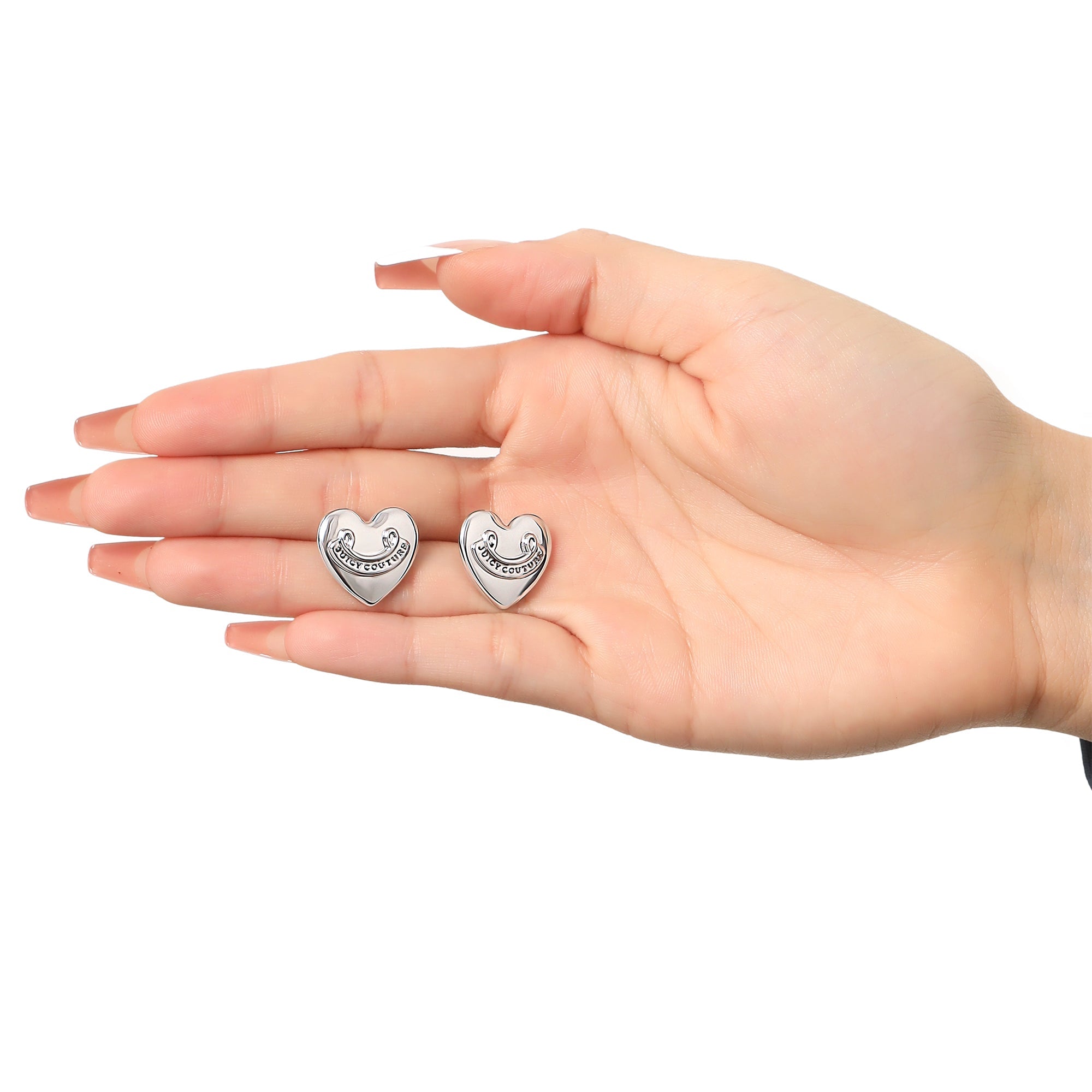 Heart Stud Earrings - Image 3