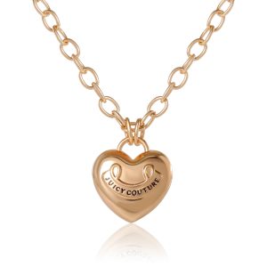 Puffed Heart Pendant Necklace
