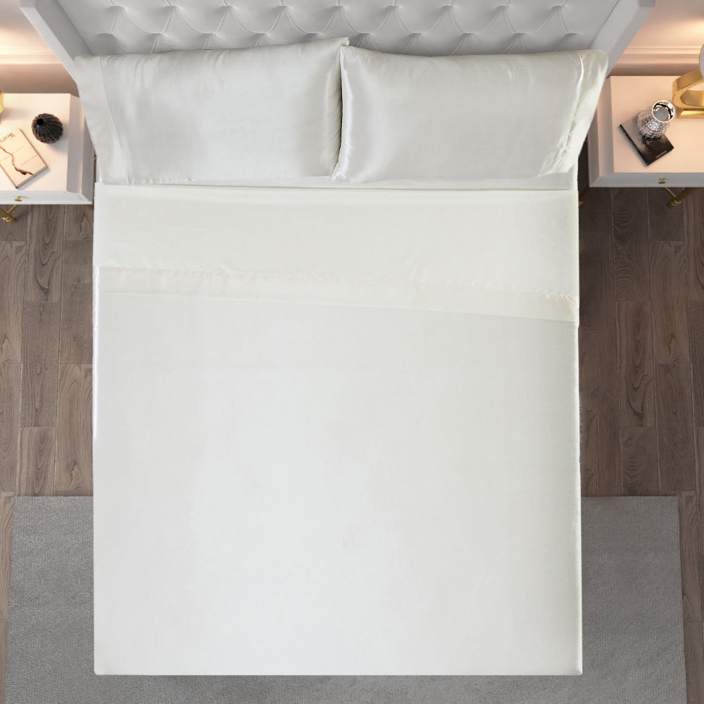 Solid Satin Sheet Set - Image 3