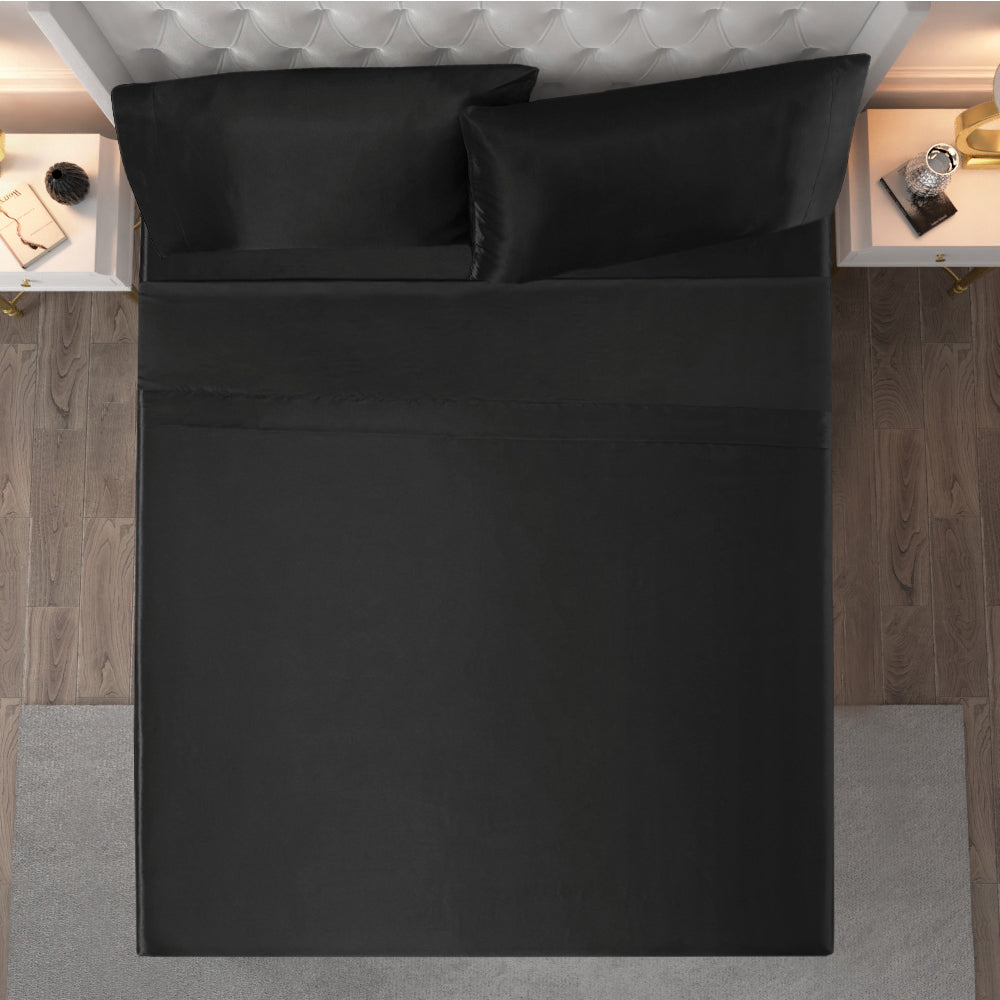 Solid Satin Sheet Set - Image 3