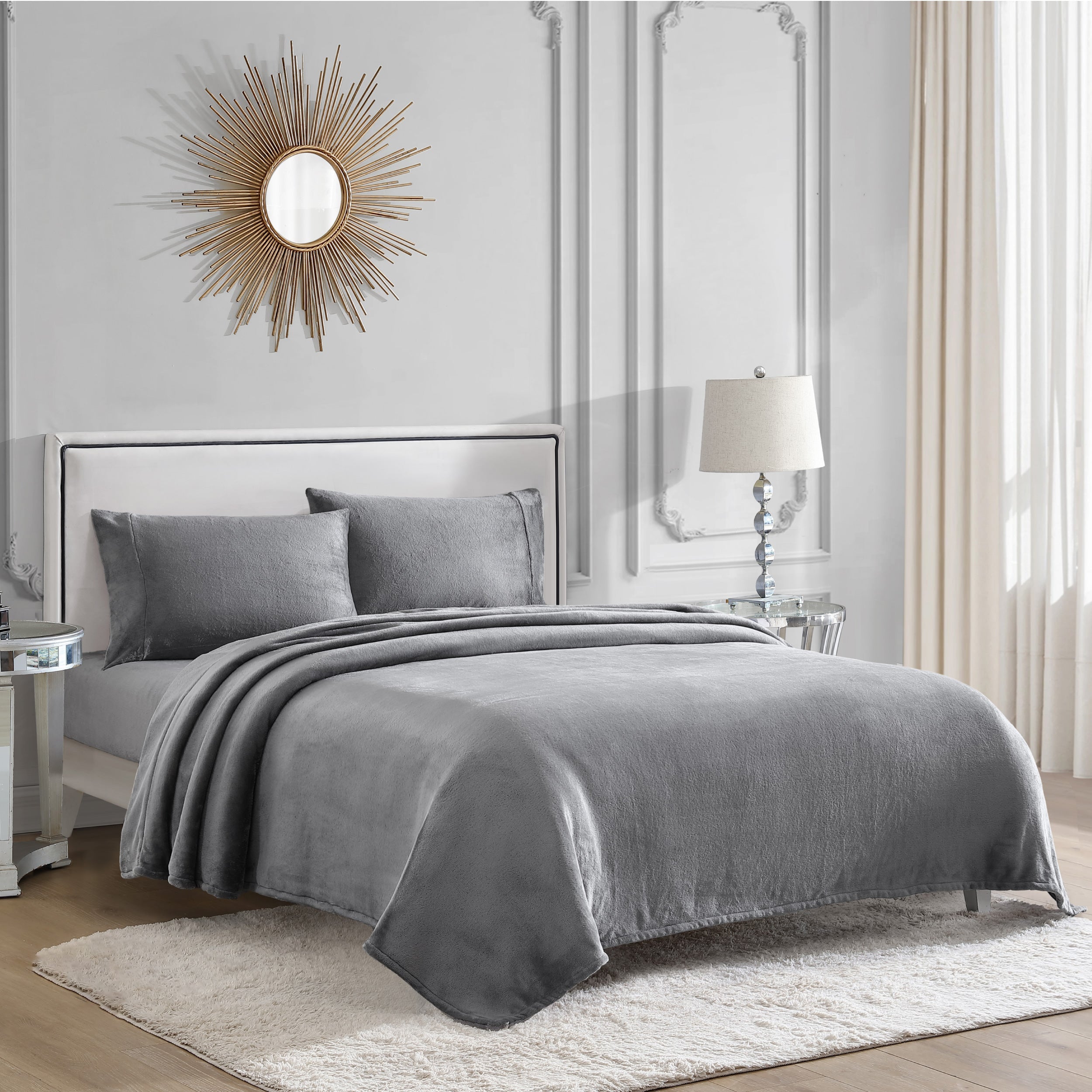 Solid Plush Sheet Set - Image 2