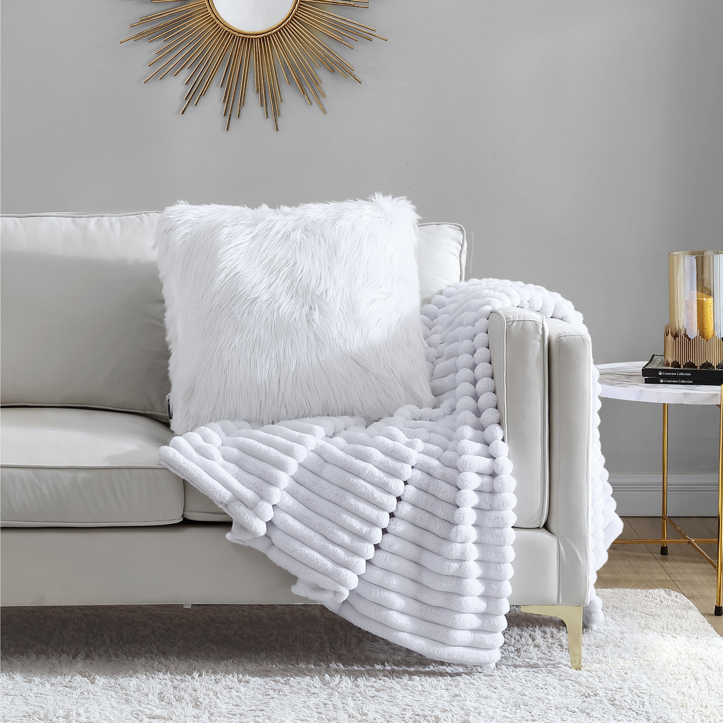 Faux Fur Pillow - Image 2