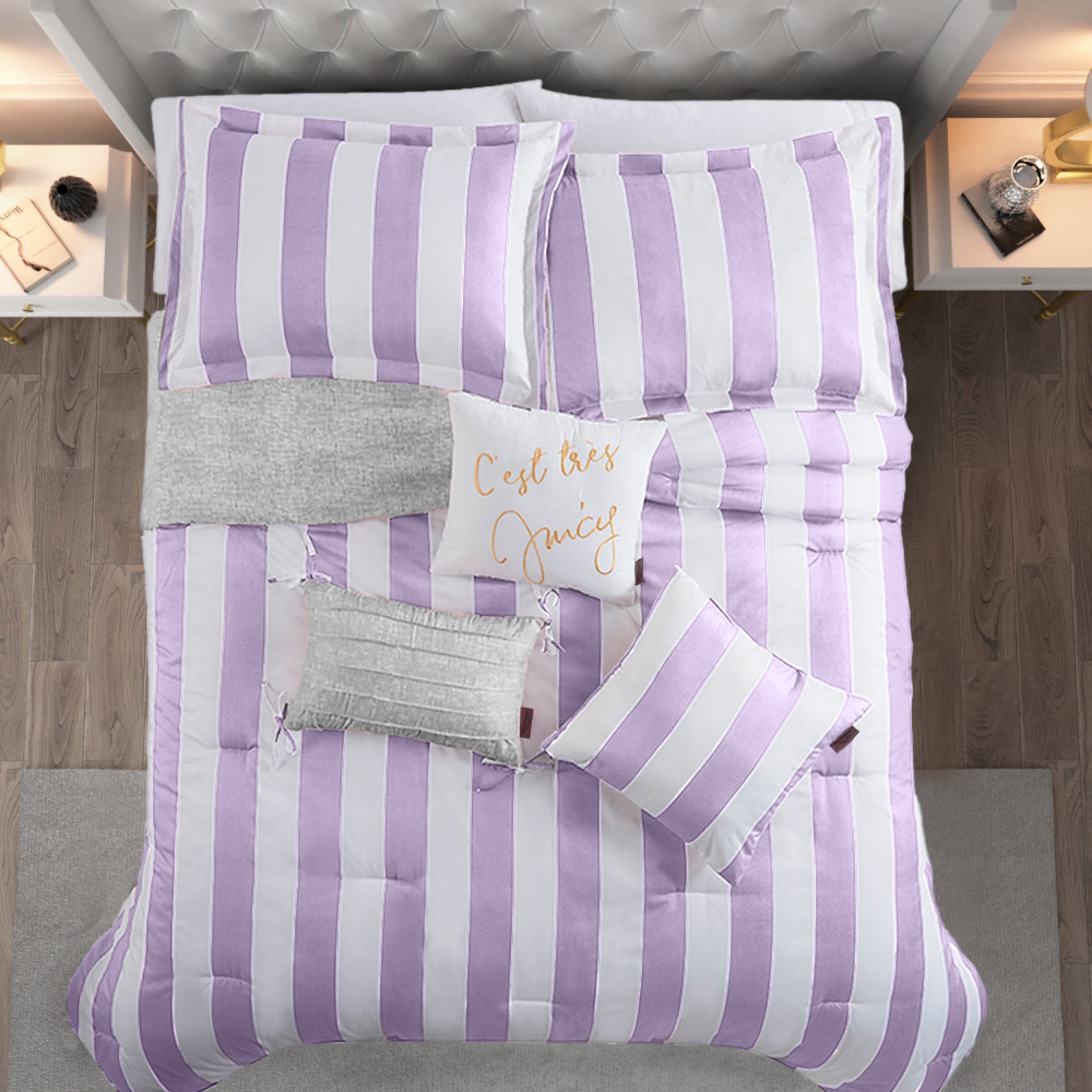 Cabana Striped Reversible Comforter Set - Image 3