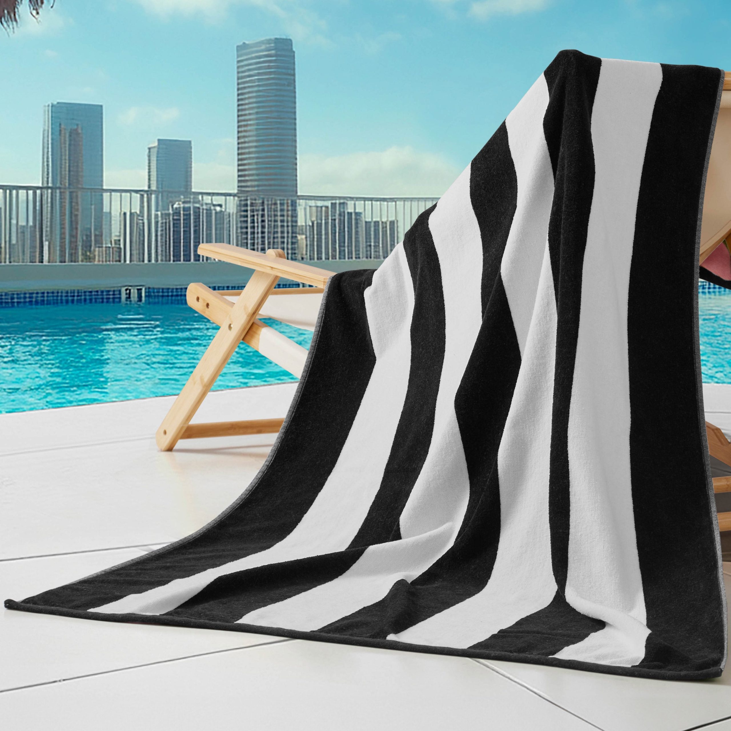 Reversible Cabana Cotton Beach Towel - Image 4