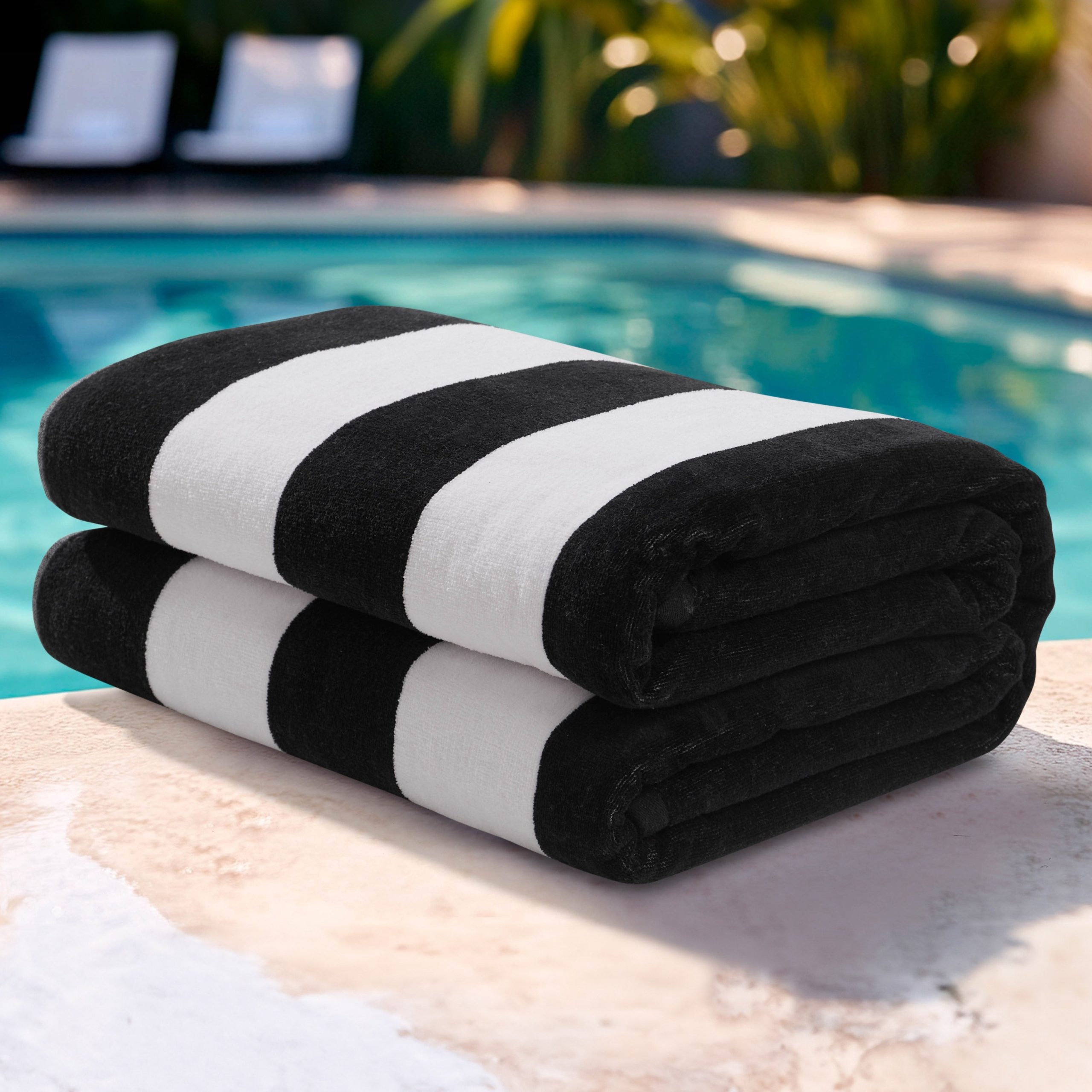 Reversible Cabana Cotton Beach Towel - Image 3