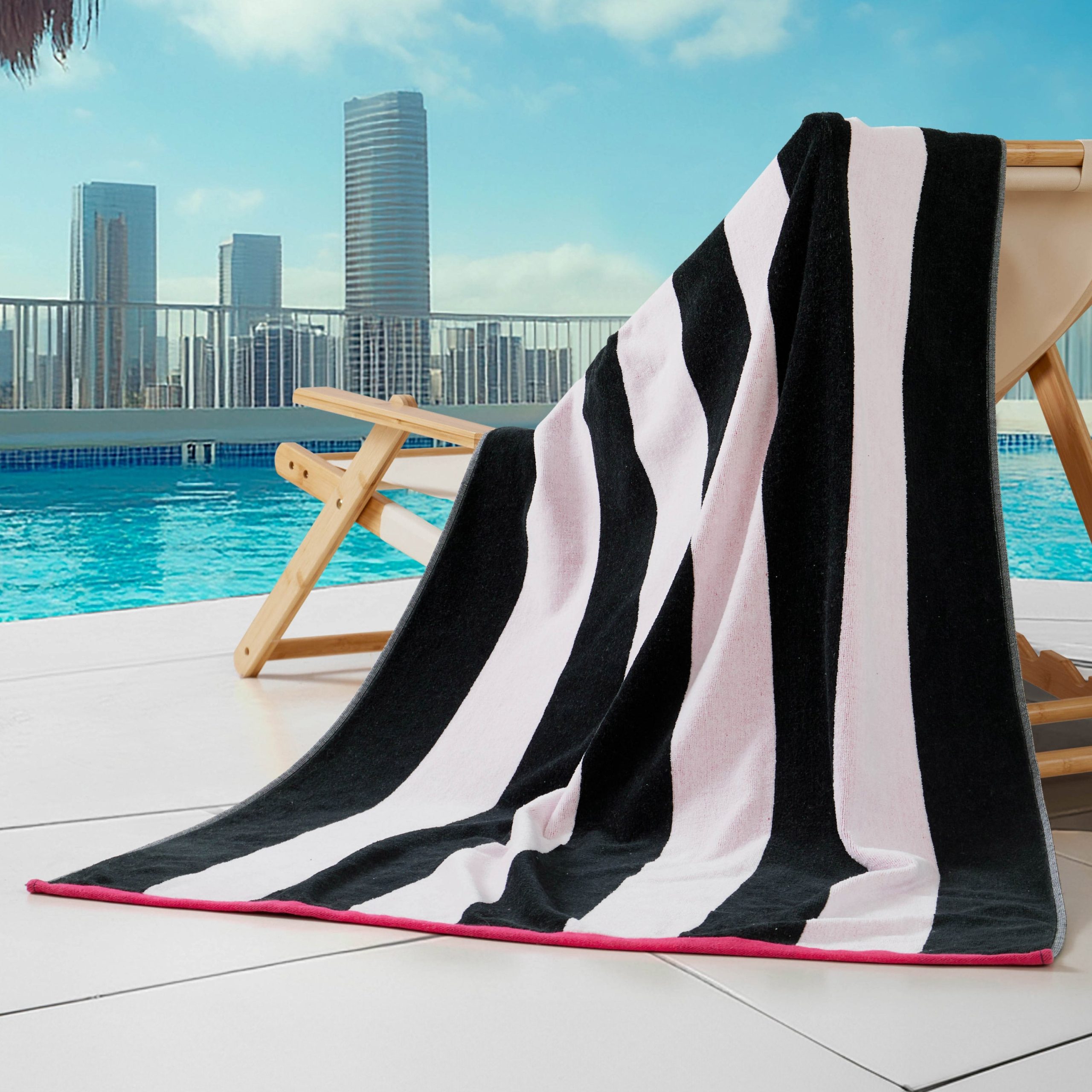 Reversible Cabana Cotton Beach Towel - Image 4