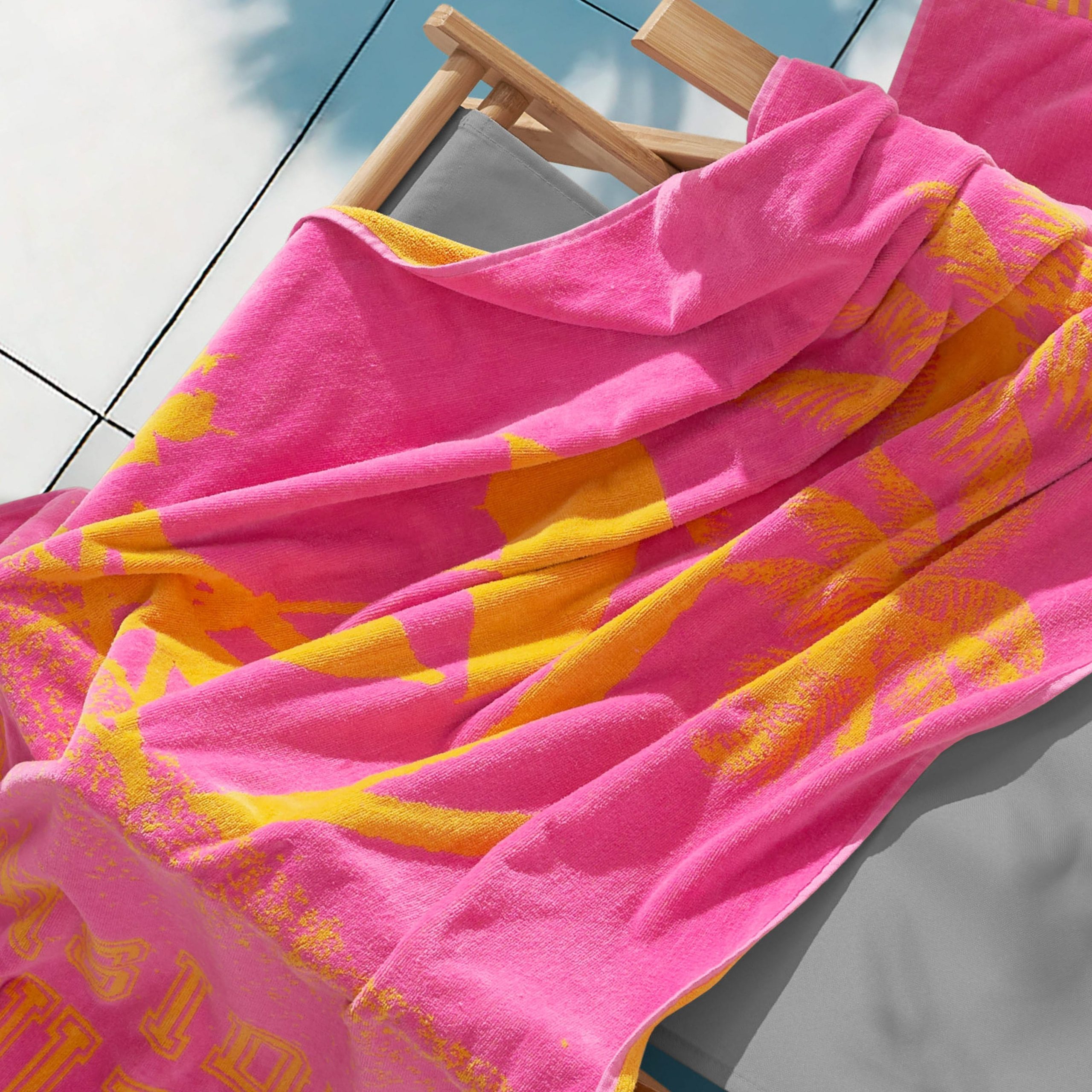 Pink Beachside Couture Cotton Beach Towel - Image 4