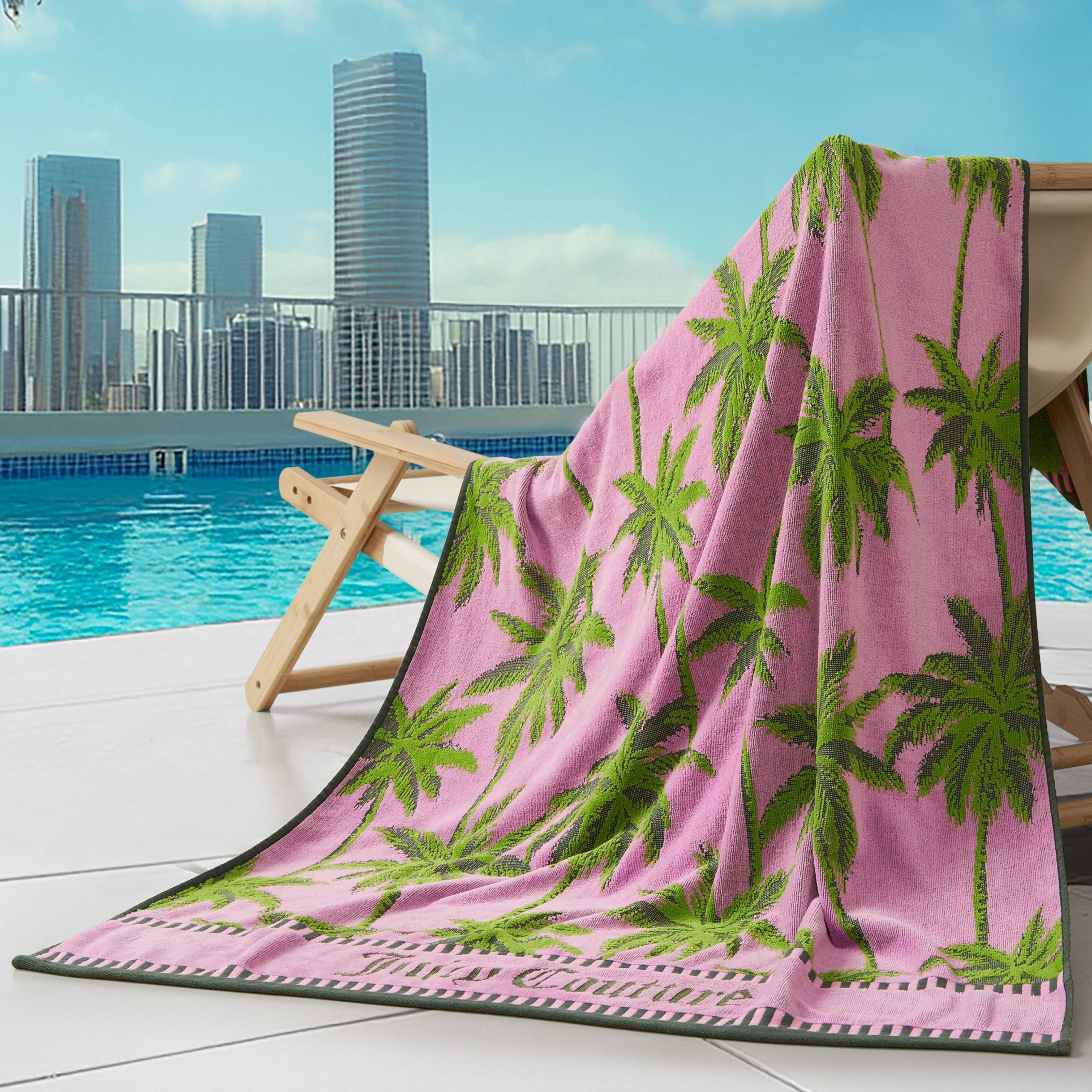 Palm Trees Cotton Beach Towel - Image 3