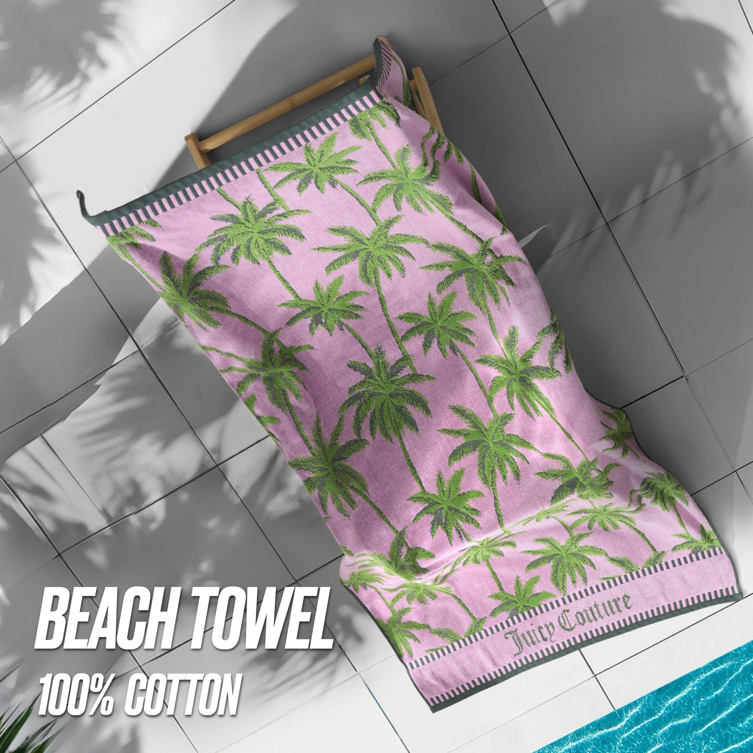 Palm Trees Cotton Beach Towel - Image 5