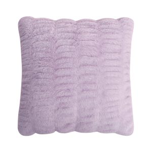 Pleated Faux Fur Decorative Pillow