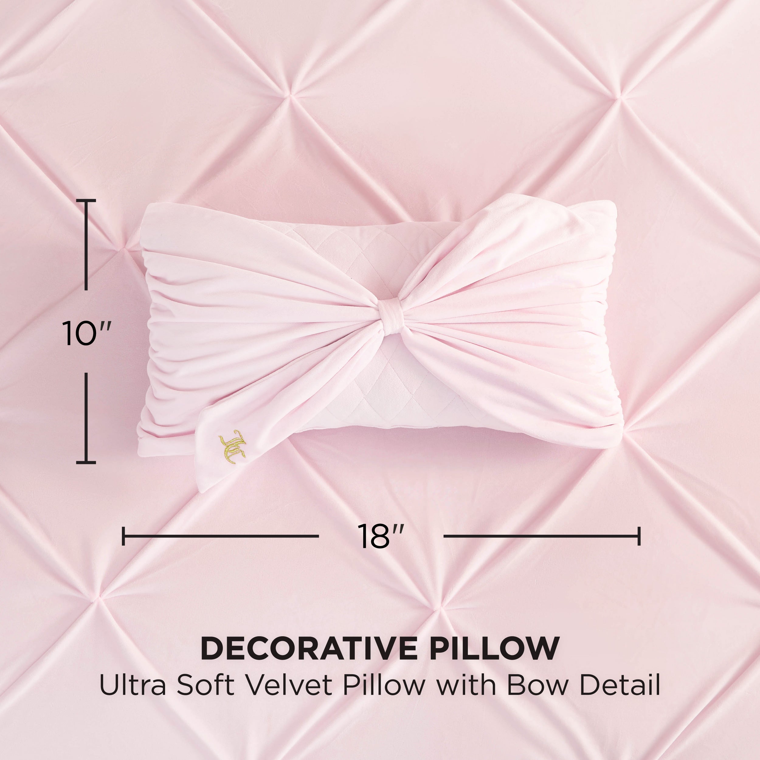 Velvet Bow Decorative Pillow - Image 7