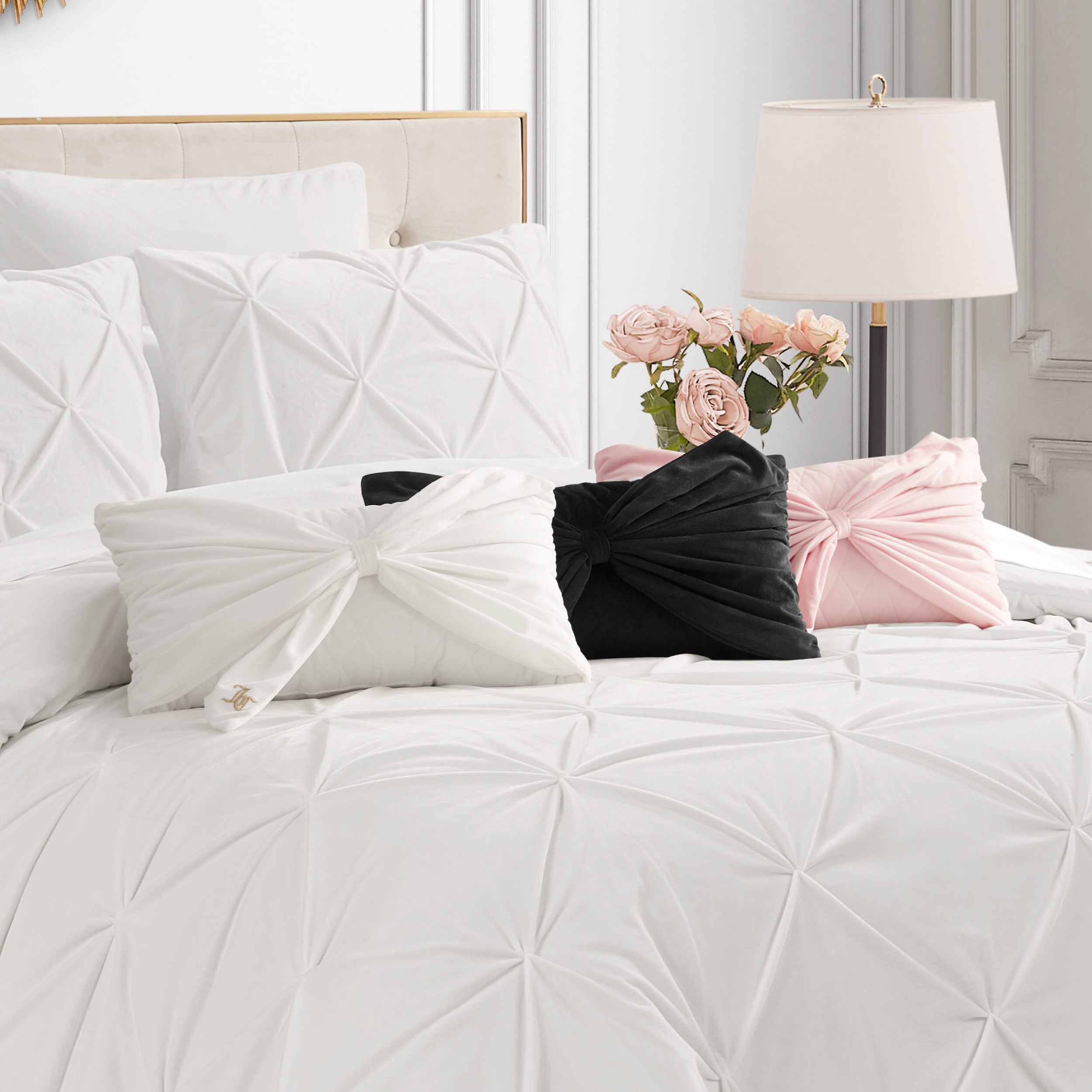 Velvet Bow Decorative Pillow - Image 6