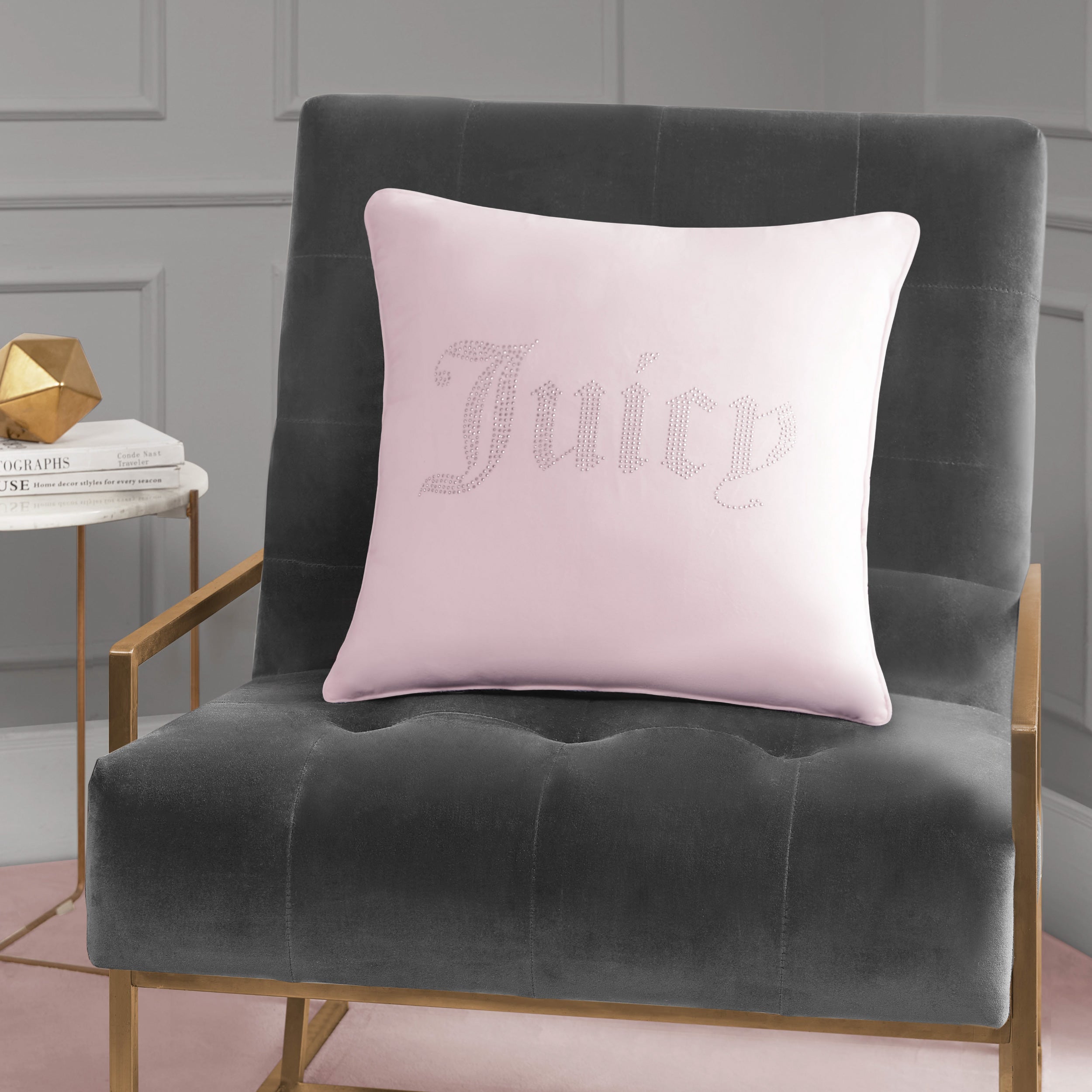 Rhinestone Decorative Pillow - Image 3