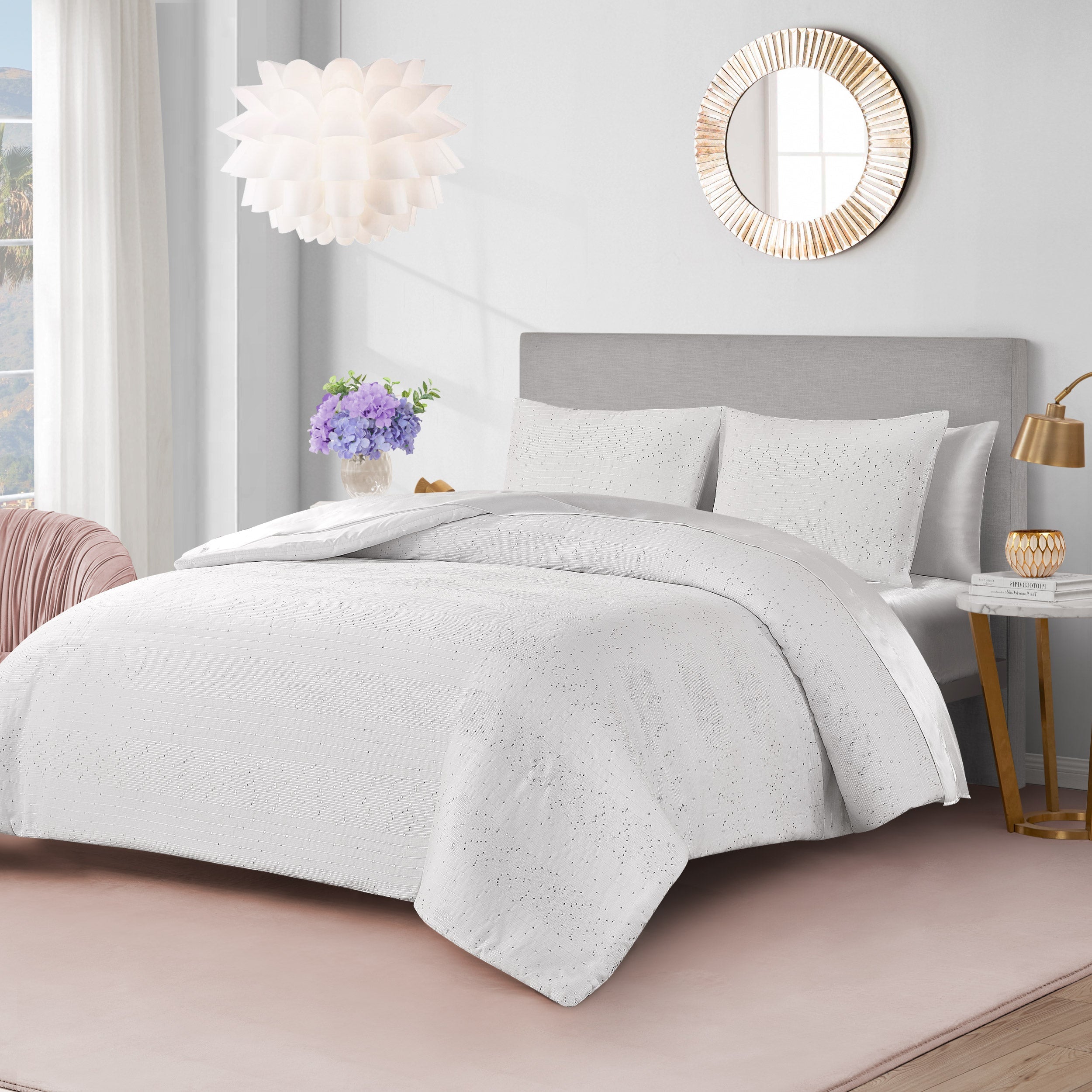 Queenie Sequin Comforter Set - Image 2