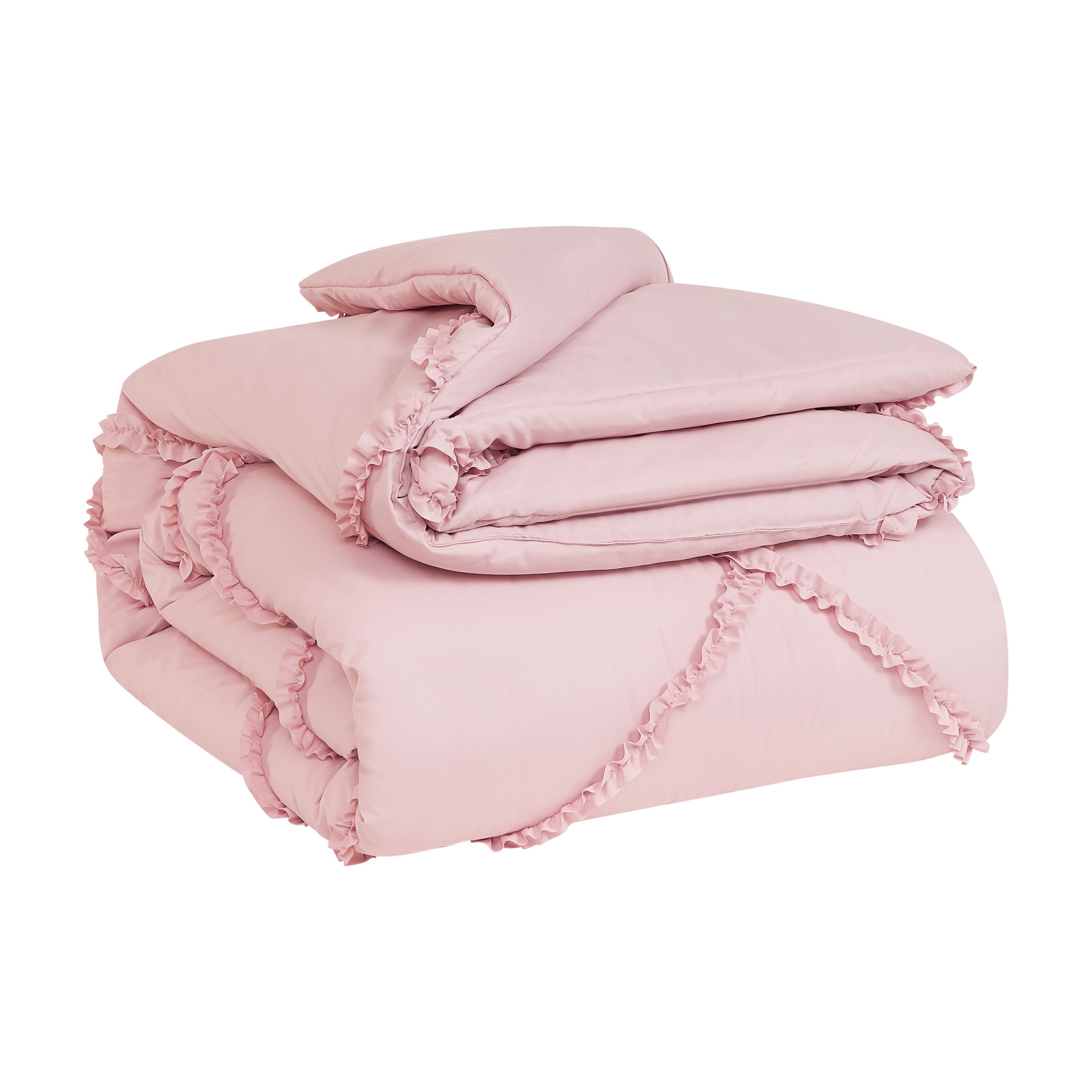 Diamond Ruffle Comforter Set - Image 6