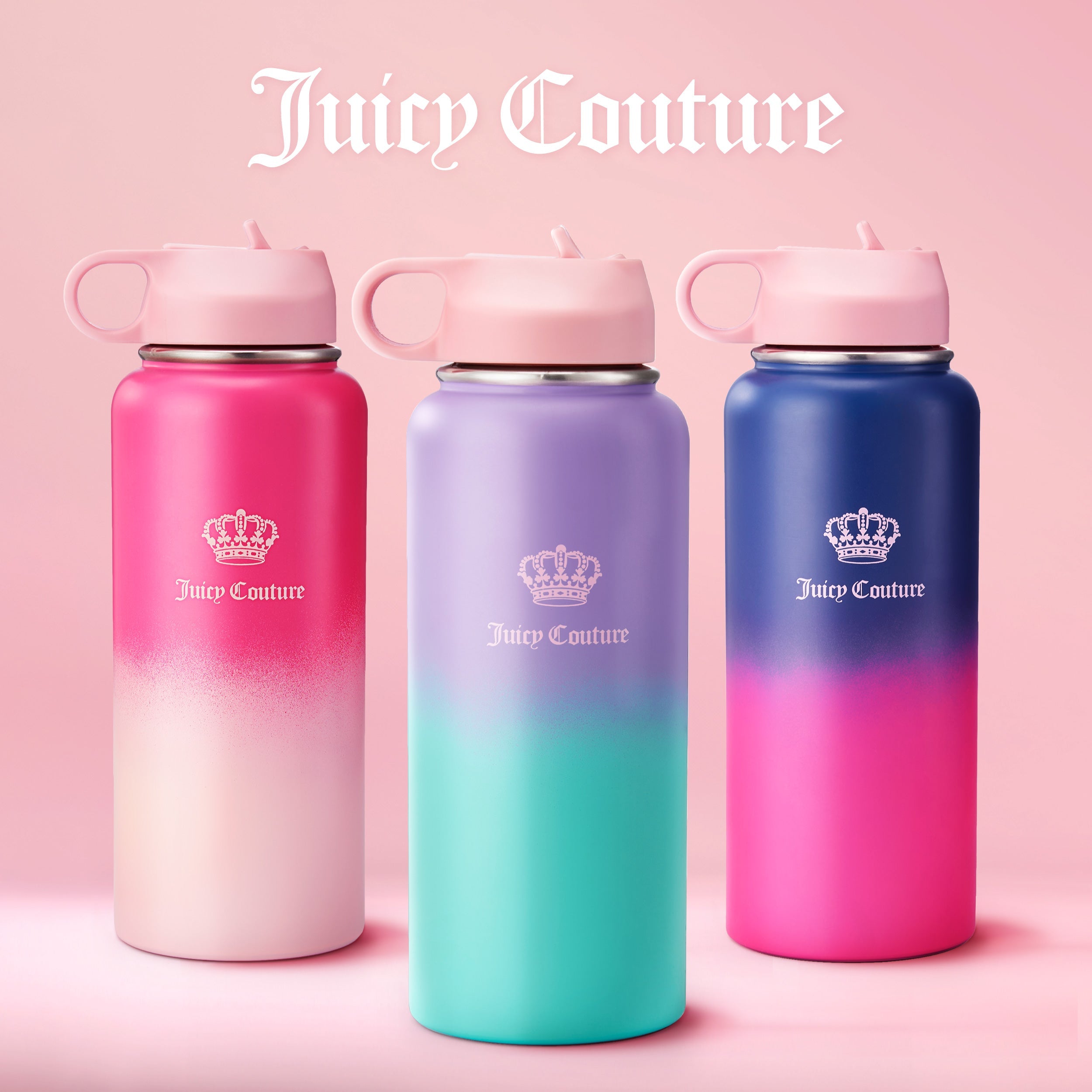 Go Girl Stainless Steel Water Bottle with Pop-up Straw - Image 6