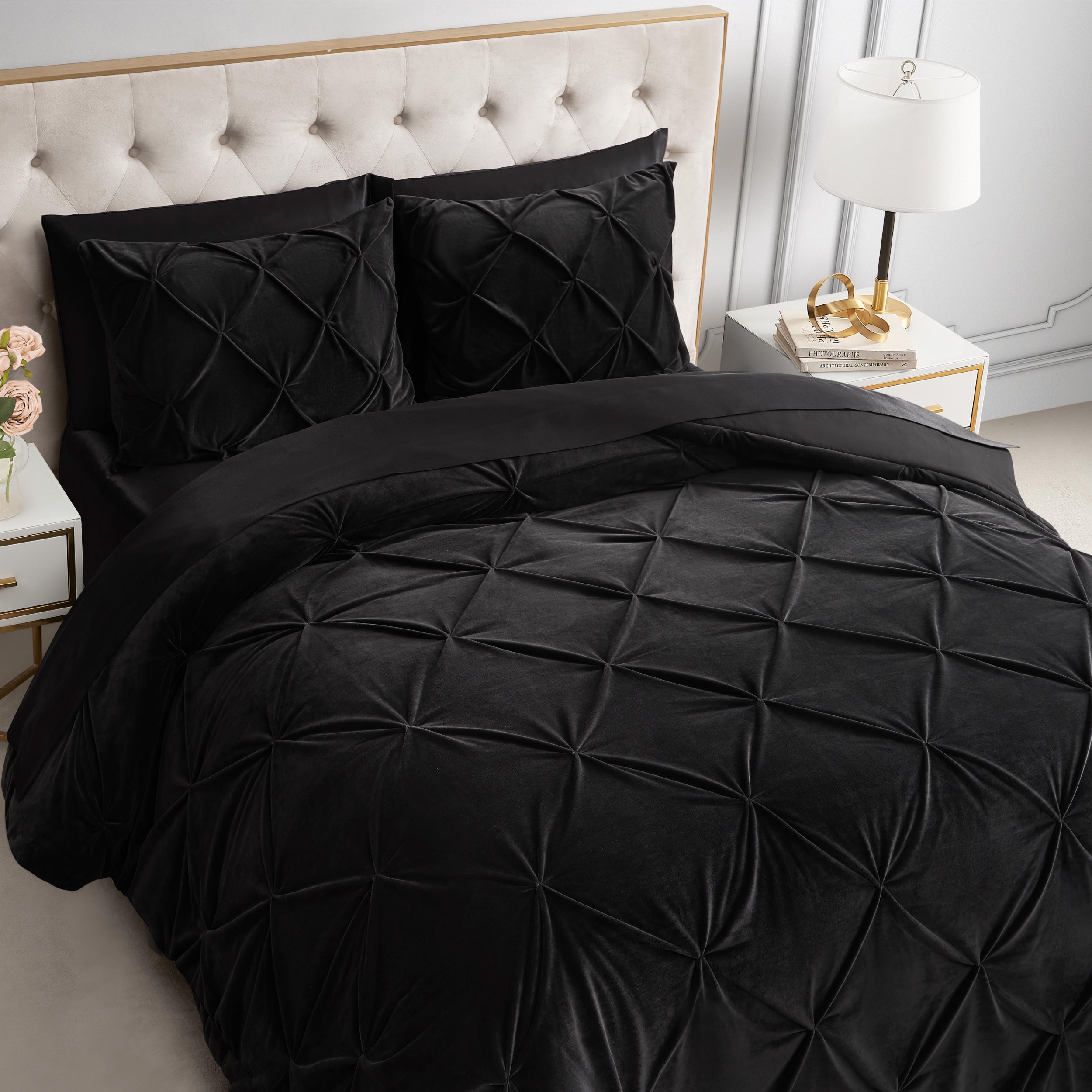 Kiss Pleat Micromink Comforter Set - Image 4