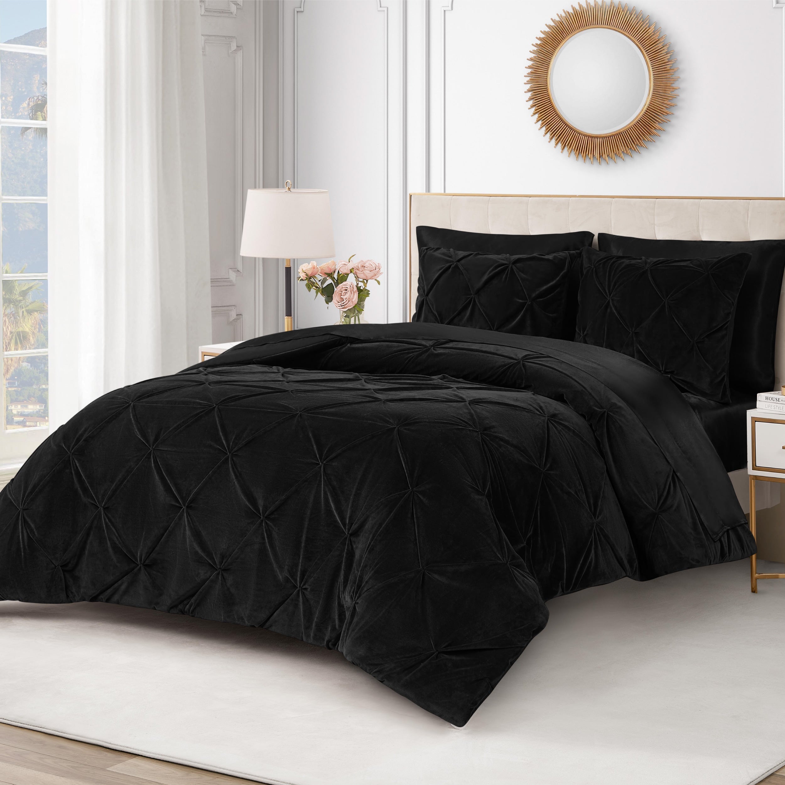 Kiss Pleat Micromink Comforter Set - Image 2