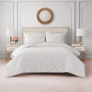 Kiss Pleat Micromink Comforter Set