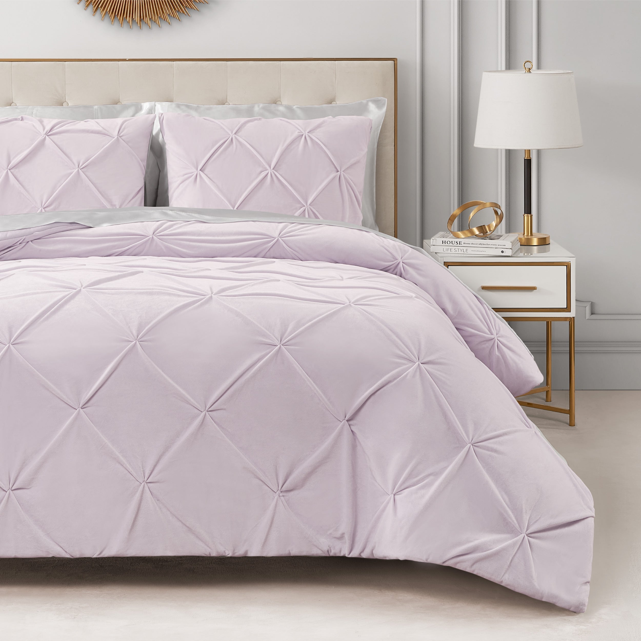 Kiss Pleat Micromink Comforter Set - Image 3