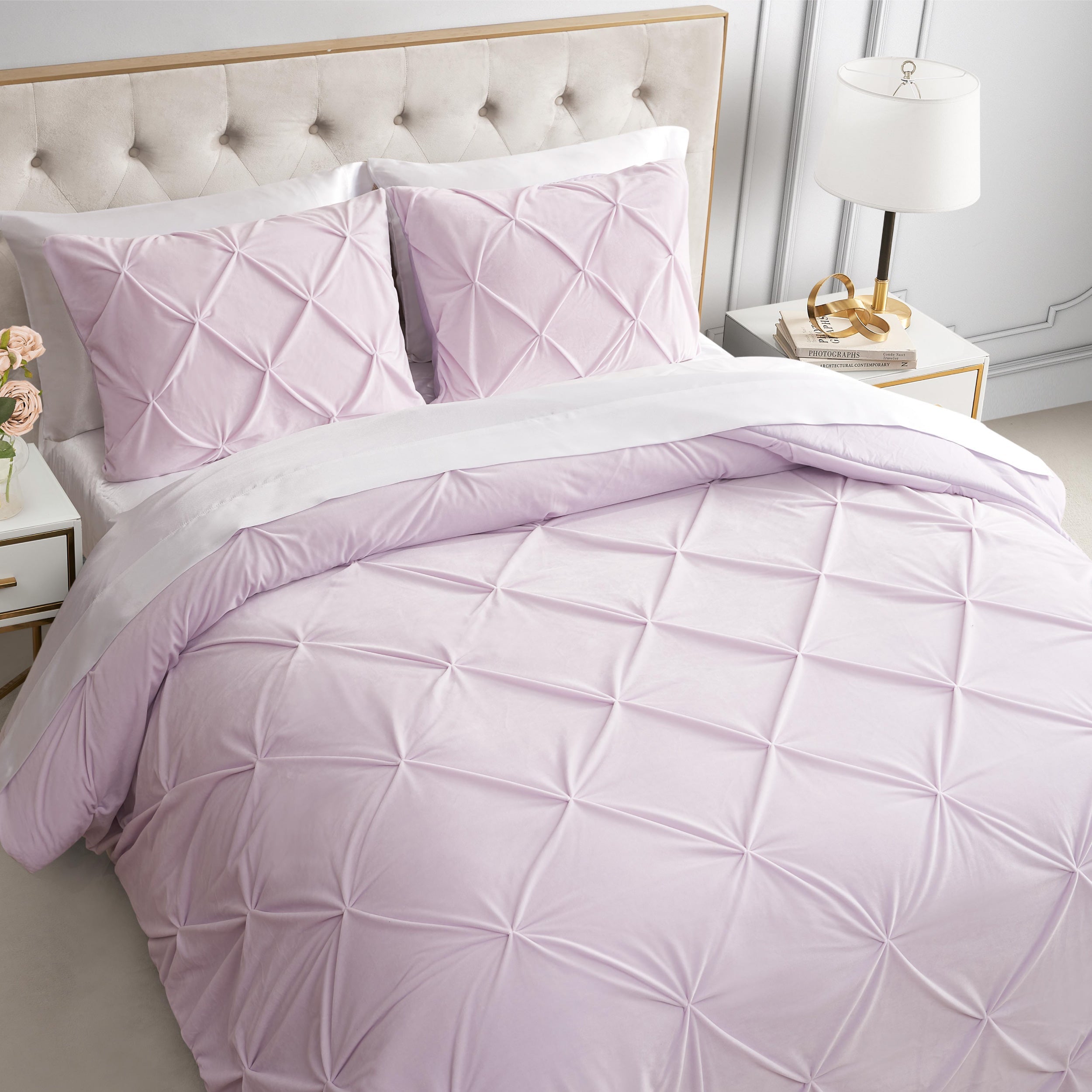 Kiss Pleat Micromink Comforter Set - Image 4