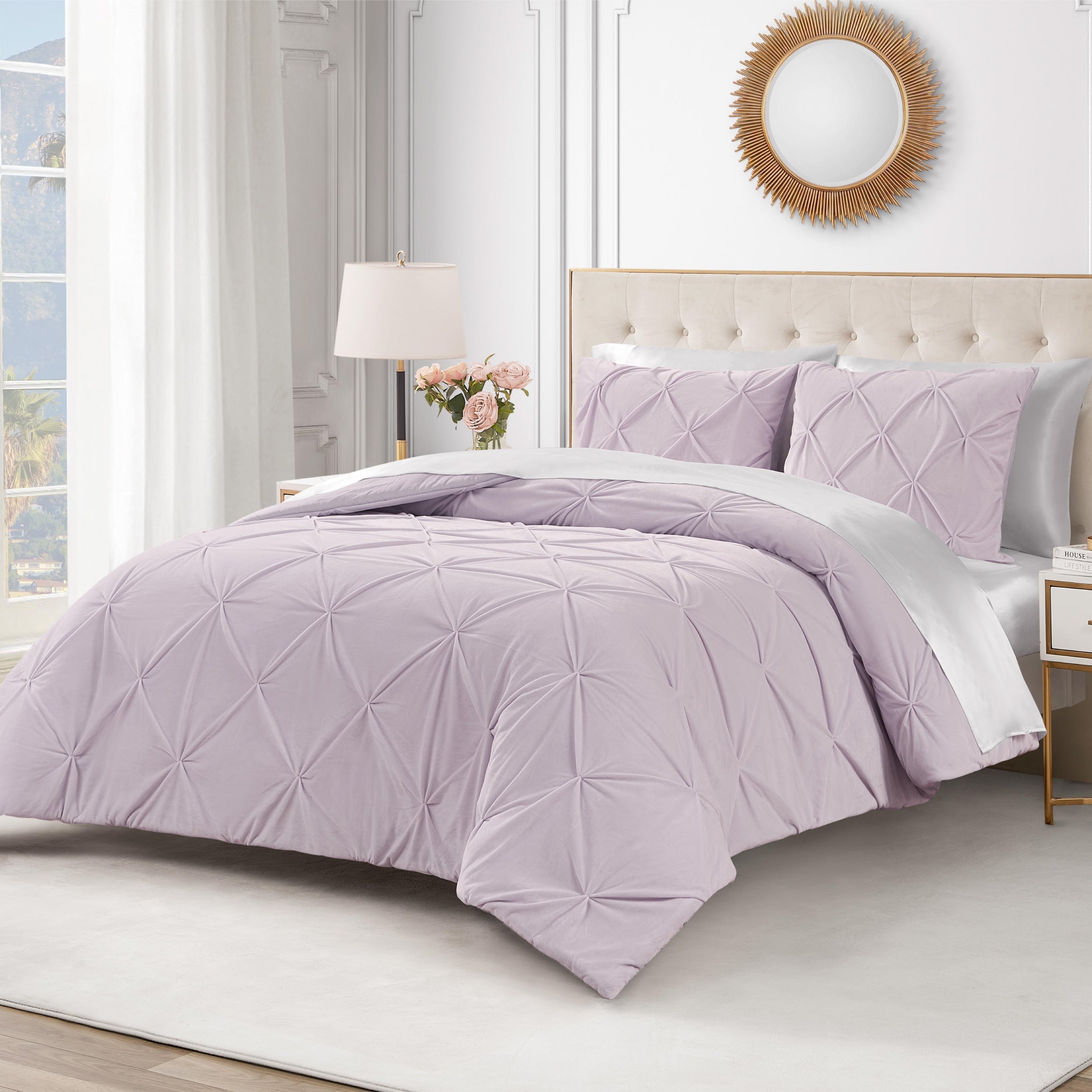 Kiss Pleat Micromink Comforter Set - Image 2