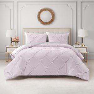 Kiss Pleat Micromink Comforter Set